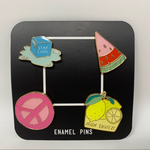 4/$25 NEW Enamel Lapel Foodie Purse Pins - Picture 5 of 6